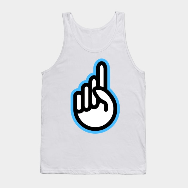 Hand gesture - one finger Tank Top by stephenignacio